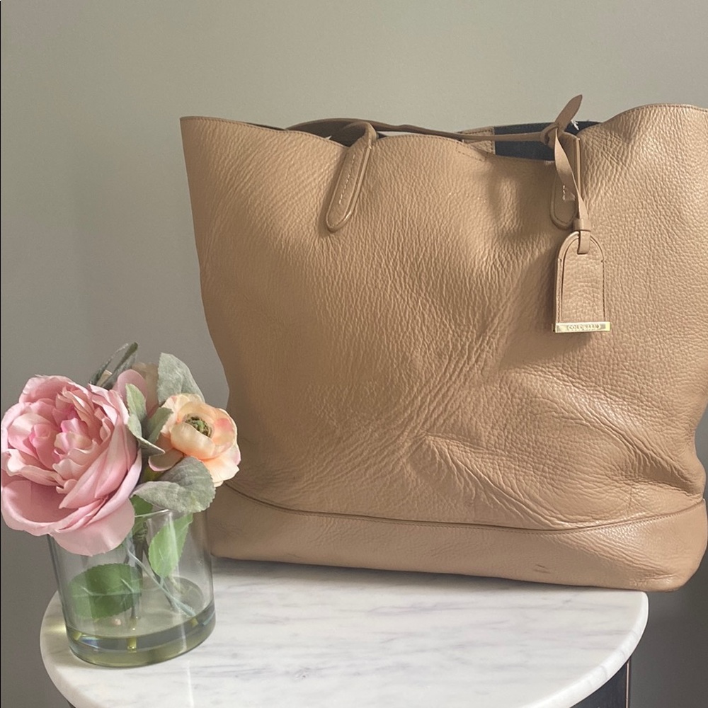 Cole Haan Tan Leather Tote Bag